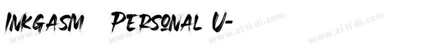 Inkgasm   Personal U字体转换